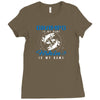 Gramps is my Name Fishing Is My Game Ladies Fitted T-Shirt