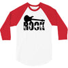 rock t shirt rock music guitar tshirt shirt ladies tee woman top,, 3/4 Sleeve Shirt
