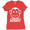 cheeky monkey funny Ladies Fitted T-Shirt