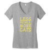 Less People More Cats Women's V-Neck T-Shirt