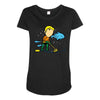 part time job   aquarium Maternity Scoop Neck T-shirt
