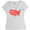 God Shed His Grace On Thee Women's Triblend Scoop T-shirt
