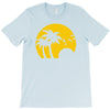 beach silhouette birds sand sunset T-Shirt