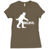 gfoot t shirt funny t shirt cool tshirt sasquatch shirt kids tee shirt Ladies Fitted T-Shirt