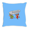 Jaq And Gus Cinderella Throw Pillow