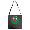 who watches the pizza Adjustable Strap Totes