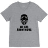 we are anonymous tshirt pipa sopa acta v for vendetta hacker's t shirt V-Neck Tee