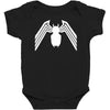 venom logo spiderman comic superhero cool Baby Bodysuit