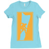 rock climbing wall climb indoor outdoor 2 Ladies Fitted T-Shirt