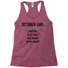 October Girl Racerback Tank