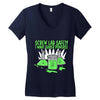 screw lab safety i want super powers Women's V-Neck T-Shirt