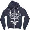 viking skull Zipper Hoodie