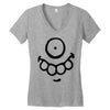 monster face (2) Women's V-Neck T-Shirt