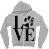 LOVE MY DOG Zipper Hoodie