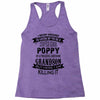 Super Cool Poppy Of A Freaking Awesome Grandson Racerback Tank