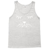 whiskers cat dog cute puppy animal baseball jersey Tank Top