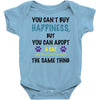 you can't buy happiness, but you can adopt a cat and that's pretty muc Baby Bodysuit
