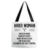 Aries Woman Tote Bags