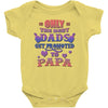 only the best dads get promoted to papa Baby Onesie
