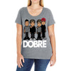 dobre twins dobre brother Ladies Curvy T-Shirt