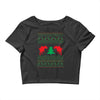 ugly sweater dinosour Crop Top