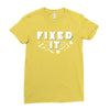 Broke It - Fixed It Ladies Fitted T-Shirt