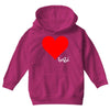 Besties Heart Family Matching Youth Hoodie