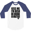 kiss me i'm irish or drunk or whatever t shirt st patricks day funny t 3/4 Sleeve Shirt
