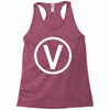 vegan symbol Racerback Tank