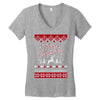 merry christmas ugly christmas sweater Women's V-Neck T-Shirt