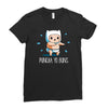 puncha yo buns Ladies Fitted T-Shirt