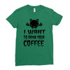 coffee drinkers Ladies Fitted T-Shirt