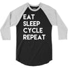 eat sleep cycle repeat 3/4 Sleeve Shirt