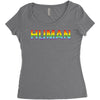 human Women's Triblend Scoop T-shirt