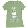 look i've created a unicorn Ladies Fitted T-Shirt