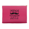i mustache you a question t shirt Accessory Pouches