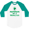 mother's day mommom of a princess 3/4 Sleeve Shirt