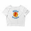 pizza on earth Crop Top