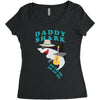 Daddy Shark -Shark Do Do Do Women's Triblend Scoop T-shirt