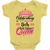 Celebrating With the 8th Birthday Queen Baby Onesie