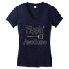 flippin awesome cooking greeting Women's V-Neck T-Shirt