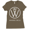 the game winners circle logo Ladies Fitted T-Shirt