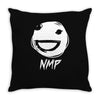 white nmp Throw Pillow
