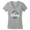 Daddy's Hiking Buddy Women's V-Neck T-Shirt