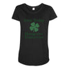 irish today hungover tomorrow Maternity Scoop Neck T-shirt