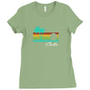cabo san lucas distressed Ladies Fitted T-Shirt