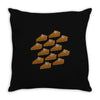ugly pumpkin pie Throw Pillow