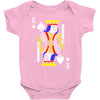 party king design funny humor cool graph baseball Baby Onesie