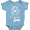 made in 1945 70 years of being awesome Baby Bodysuit