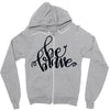 LOOK BEAUTY Zipper Hoodie